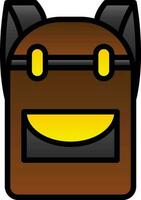 Backpack Vector Icon Design