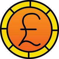 Pound Vector Icon Design