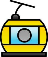 Cable car Vector Icon Design