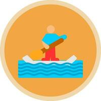 Paddle surf Vector Icon Design