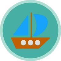 Catamaran Vector Icon Design