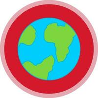 diseño de icono de vector de mundo