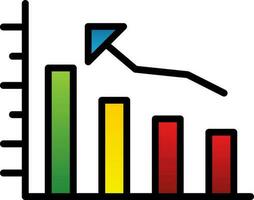 Bar graph Vector Icon Design