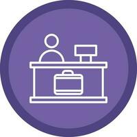 Check-in Vector Icon Design