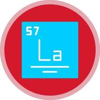 Lanthanum Vector Icon Design