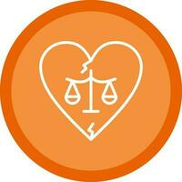 Divorce Vector Icon Design