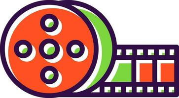 Film roll Vector Icon Design