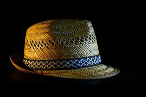 Handmade straw hat photo