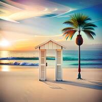 Photo realistic background for summertime,