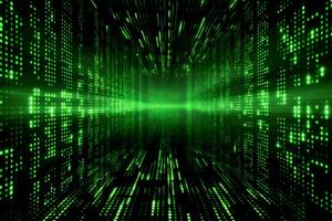 Matrix binary code background. photo