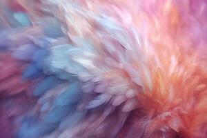 the spray flew high and the feathers floated. photo