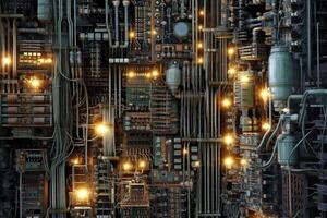 Ethereal electrical circuitry. photo