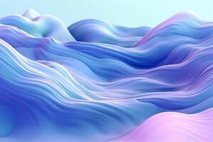 animation of blue waves flowing like liquids, in the style of pastel. photo