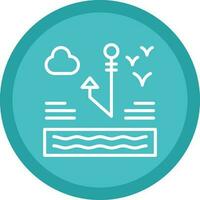 Fishing hook Vector Icon Design