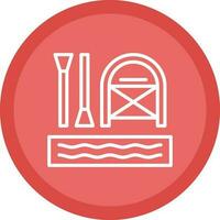 Rafting Vector Icon Design