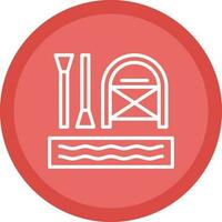 Rafting Vector Icon Design