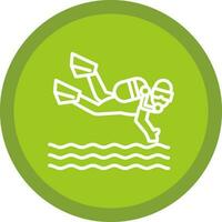 Scuba dive Vector Icon Design