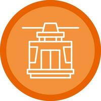Cable car Vector Icon Design