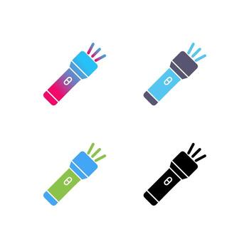 icono de vector de linterna