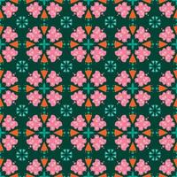 Floral Seamless Pattern Background Garden Nature Damask Aboriginal Wedding Ornament Art photo