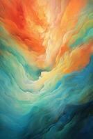 Beautiful color abstract design, soothing sensation. photo