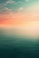 a minimalist mobile wallpaper showcasing a serene seascape with soft waves and a distant shoreline. photo