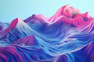 animation of blue waves flowing like liquids, in the style of pastel. photo