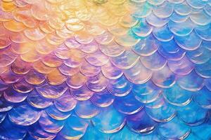 Water texture, mermaid tail texture, glittery, glitter, pearl tints, sun glare, texture pastel background. AI generative photo