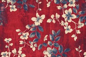 Cyanotype, fabric, background, red. photo