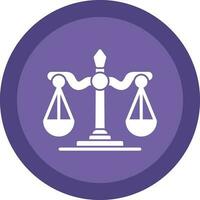 Justice scale Vector Icon Design