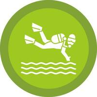 Scuba dive Vector Icon Design