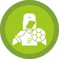 diseño de icono de vector de jugador de fútbol