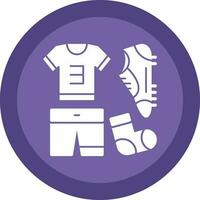 Football uniform Vector Icon Design