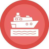 Cruise ship Vector Icon Design