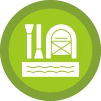 Rafting Vector Icon Design