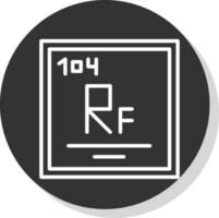 Rutherfordium Vector Icon Design