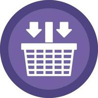 Shopping basket Vector Icon Design