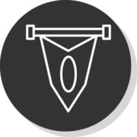 Pennant Vector Icon Design