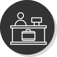 Check-in Vector Icon Design