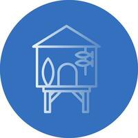 Beach hut Vector Icon Design