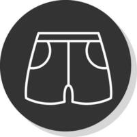 Swim shorts Vector Icon Design