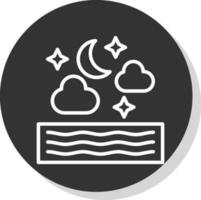 Night Vector Icon Design