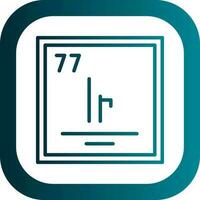 Iridium Vector Icon Design