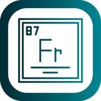 Francium Vector Icon Design