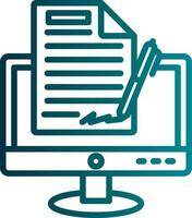 Digital signature Vector Icon Design