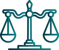 Justice scale Vector Icon Design