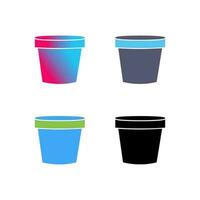 Plant Pot Vector Icon