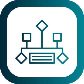 Hierarchical structure Vector Icon Design