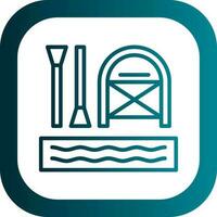 Rafting Vector Icon Design