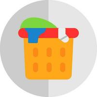 Laundry basket Vector Icon Design